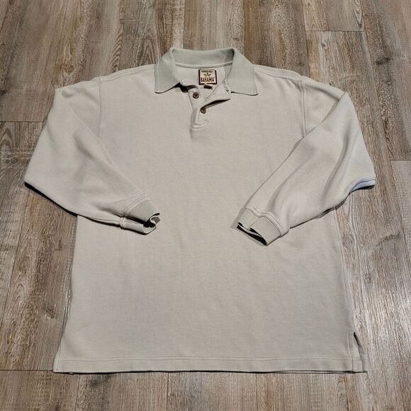 Tommy Bahama Silk Long Sleeve Polo Shirt Men's Size Small - Picture 1 of 7